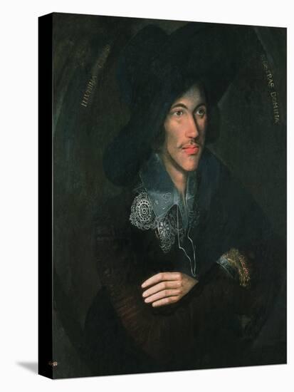 Portrait of John Donne, circa 1595-null-Stretched Canvas