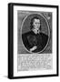 Portrait of John Donne, Dated 1591, Frontispiece to 'The Poems of John Donne', Published 1942-English School-Framed Giclee Print