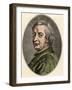 Portrait of John Dryden, English poet, (1631-1700)-French School-Framed Giclee Print