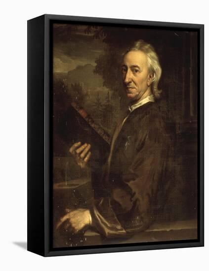 Portrait of John Evelyn-Godfrey Kneller-Framed Stretched Canvas