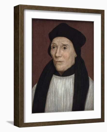 Portrait of John Fisher, Bishop of Rochester, Mid-16th Century-Hans Holbein the Younger-Framed Giclee Print