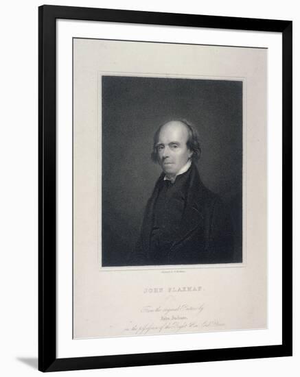 Portrait of John Flaxman, C1800-Richard Woodman-Framed Giclee Print