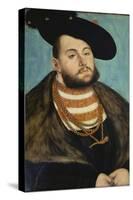Portrait of John Frederick the Magnanimous, Elector of Ernestine of Saxony-Lucas Cranach the Elder-Stretched Canvas