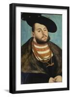 Portrait of John Frederick the Magnanimous, Elector of Ernestine of Saxony-Lucas Cranach the Elder-Framed Giclee Print