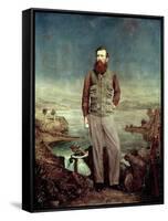 Portrait of John Hanning Speke (1827-64)-James Watney Wilson-Framed Stretched Canvas