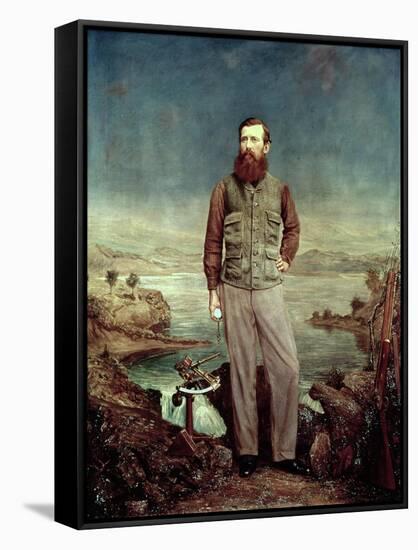 Portrait of John Hanning Speke (1827-64)-James Watney Wilson-Framed Stretched Canvas