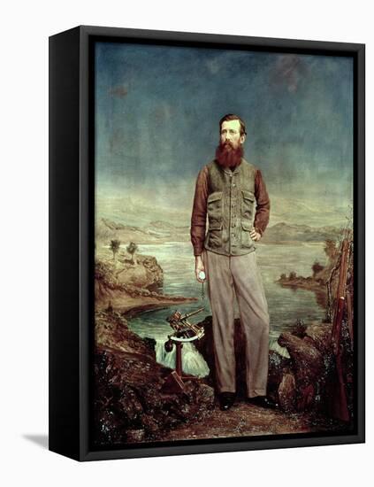 Portrait of John Hanning Speke (1827-64)-James Watney Wilson-Framed Stretched Canvas