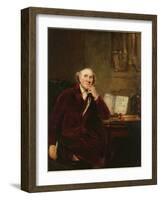 Portrait of John Hunter-Sir Joshua Reynolds-Framed Giclee Print