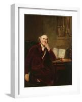 Portrait of John Hunter-Sir Joshua Reynolds-Framed Giclee Print