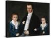 Portrait of John Jacob Anderson and His Sons, Edward and William-Joshua Johnson-Stretched Canvas