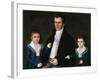 Portrait of John Jacob Anderson and His Sons, Edward and William-Joshua Johnson-Framed Giclee Print