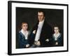 Portrait of John Jacob Anderson and His Sons, Edward and William-Joshua Johnson-Framed Giclee Print