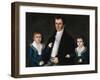 Portrait of John Jacob Anderson and His Sons, Edward and William-Joshua Johnson-Framed Giclee Print
