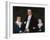 Portrait of John Jacob Anderson and His Sons, Edward and William-Joshua Johnson-Framed Giclee Print