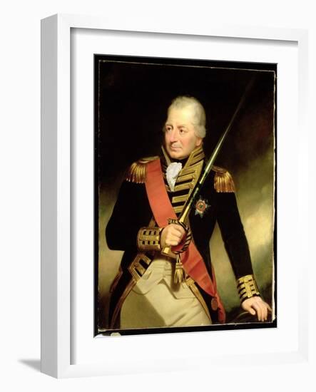 Portrait of John Jervis (1735-1823) First Earl of St. Vincent, C.1805-Sir William Beechey-Framed Giclee Print