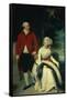Portrait of John Julius Angerstein and His Second Wife Eliza, circa 1792-Thomas Lawrence-Framed Stretched Canvas