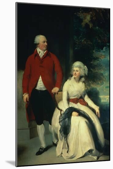 Portrait of John Julius Angerstein and His Second Wife Eliza, circa 1792-Thomas Lawrence-Mounted Giclee Print