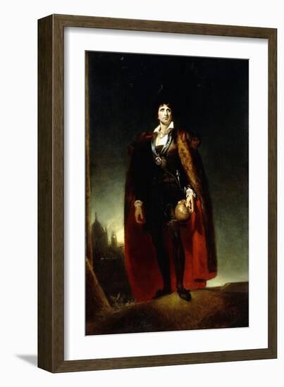 Portrait of John Kemble as Hamlet-Thomas Lawrence-Framed Giclee Print