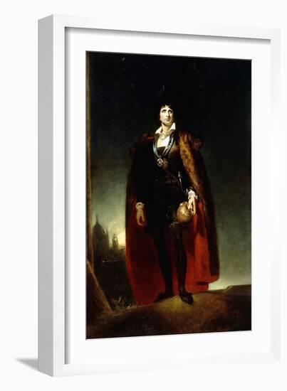 Portrait of John Kemble as Hamlet-Thomas Lawrence-Framed Giclee Print