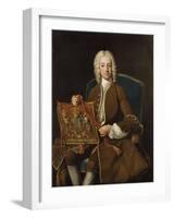 Portrait of John, Lord Henry (1696-1743) with the Purse of Lord Privy Seal-Jean-Baptiste Loo-Framed Giclee Print