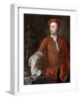 Portrait of John Michael Rysbrack, (Presume), 18th Century-Samuel Buck-Framed Giclee Print