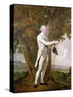 Portrait of John Milnes, 12th Duke of St. Albans-Joseph Wright of Derby-Stretched Canvas