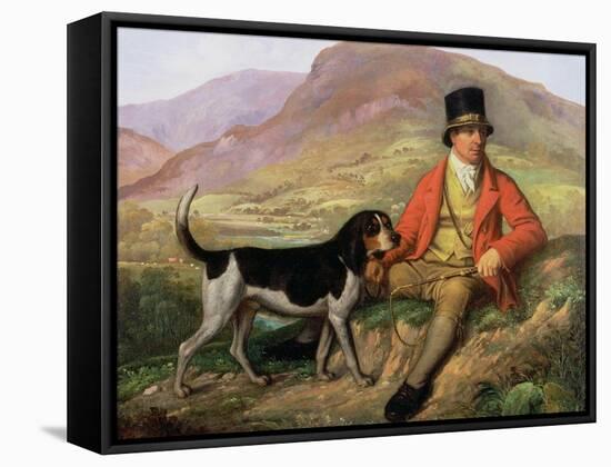 Portrait of John Peel (1776-1854) with One of His Hounds-Ramsay Richard Reinagle-Framed Stretched Canvas