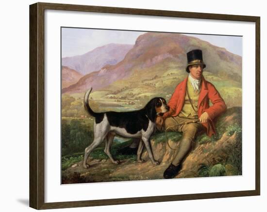 Portrait of John Peel (1776-1854) with One of His Hounds-Ramsay Richard Reinagle-Framed Giclee Print