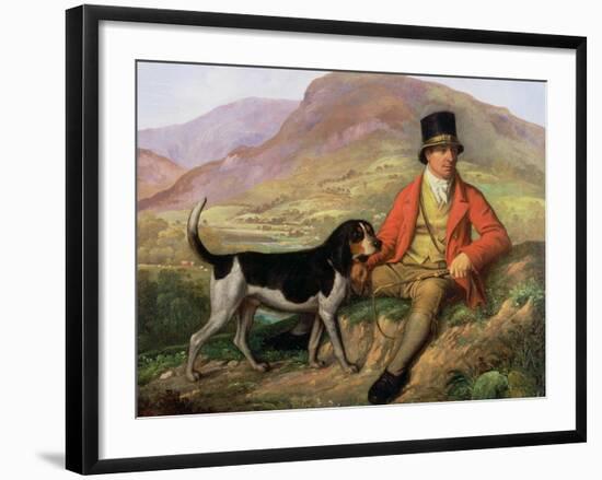 Portrait of John Peel (1776-1854) with One of His Hounds-Ramsay Richard Reinagle-Framed Giclee Print