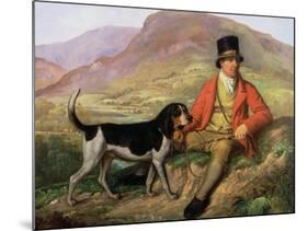 Portrait of John Peel (1776-1854) with One of His Hounds-Ramsay Richard Reinagle-Mounted Giclee Print