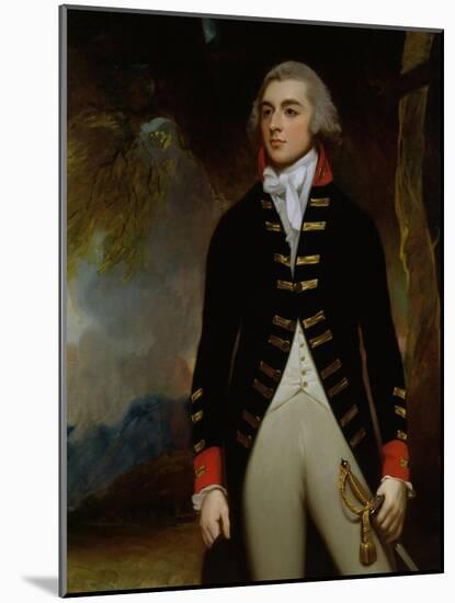 Portrait of John Richard West (1758-95) 4th Earl De La Warr, 1790-George Romney-Mounted Giclee Print