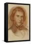 Portrait of John Ruskin, 1861-Dante Gabriel Charles Rossetti-Framed Stretched Canvas