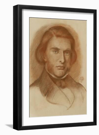 Portrait of John Ruskin, 1861-Dante Gabriel Charles Rossetti-Framed Giclee Print