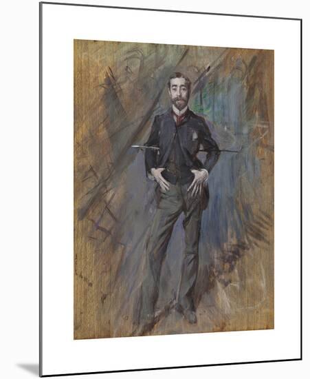 Portrait of John Singer Sargent-Giovanni Boldini-Mounted Premium Giclee Print