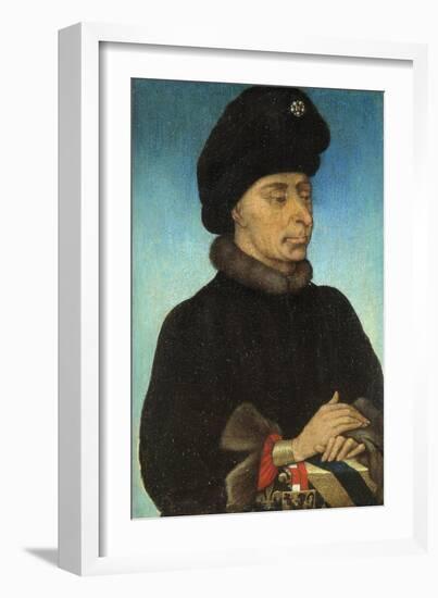 Portrait of John the Fearless, Duke of Burgundy, Mid of the 15th C-null-Framed Giclee Print