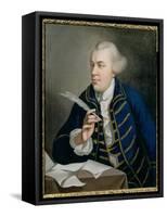 Portrait of John Wilkes (1727-97) C.1768-Robert Edge Pine-Framed Stretched Canvas