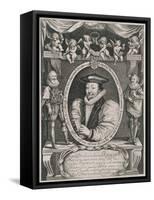 Portrait of John Williams (1582-1650) Bishop of Lincoln and Dean of Westminster-Francis Delaram-Framed Stretched Canvas