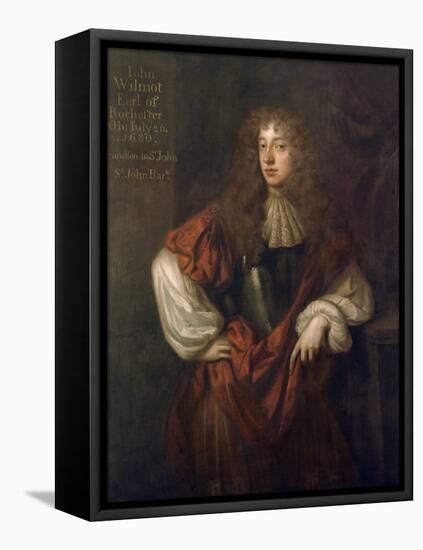 Portrait of John Wilmot (1647-80) 2nd Earl of Rochester-Sir Peter Lely-Framed Stretched Canvas