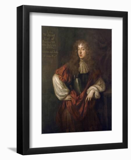 Portrait of John Wilmot (1647-80) 2nd Earl of Rochester-Sir Peter Lely-Framed Giclee Print