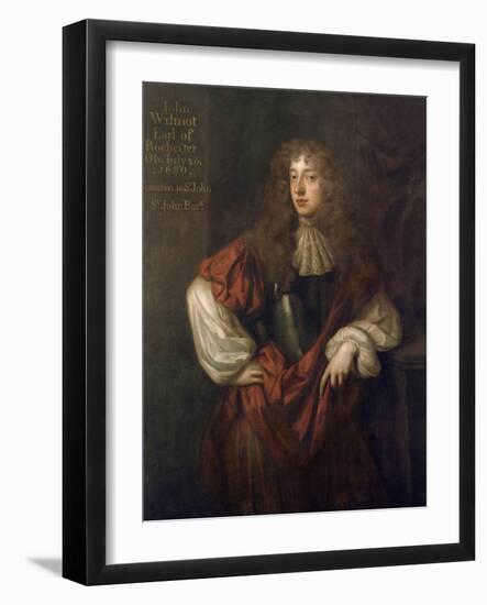 Portrait of John Wilmot (1647-80) 2nd Earl of Rochester-Sir Peter Lely-Framed Giclee Print