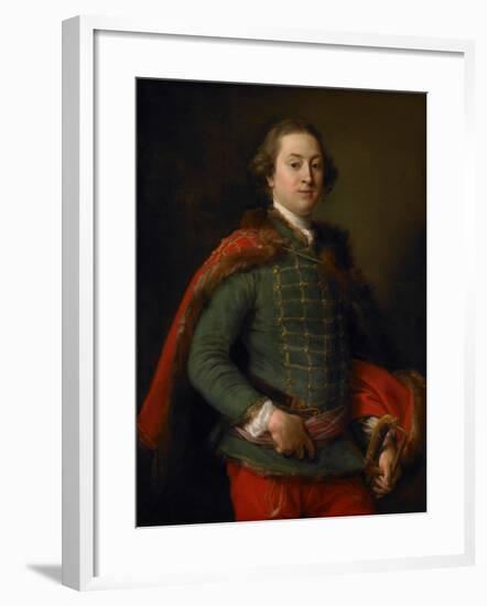 Portrait of John Woodyeare, 1750-Pompeo Girolamo Batoni-Framed Giclee Print