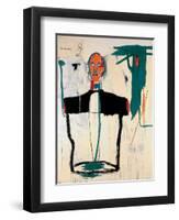 Portrait of John-Jean-Michel Basquiat-Framed Giclee Print