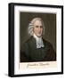 Portrait of Jonathan Edwards (1703-1758), American Theologian, with His Signature.-null-Framed Giclee Print