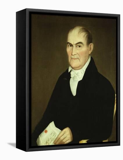 Portrait of Jonathan Lane, 1821-Ammi Phillips-Framed Stretched Canvas