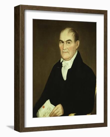 Portrait of Jonathan Lane, 1821-Ammi Phillips-Framed Giclee Print