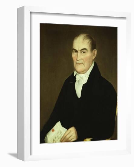 Portrait of Jonathan Lane, 1821-Ammi Phillips-Framed Giclee Print