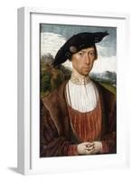 Portrait of Joost Van Bronkhorst-Jan Mostaert-Framed Giclee Print