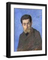 Portrait of Joris-Karl Huysmans (1848-190)-Jean-Louis Forain-Framed Giclee Print
