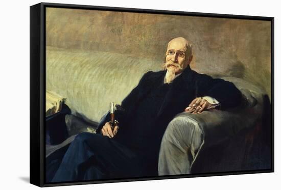 Portrait of José Echegaray (1832-1916)-Joaquin Sorolla-Framed Stretched Canvas