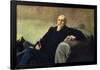 Portrait of José Echegaray (1832-1916)-Joaquin Sorolla-Framed Poster